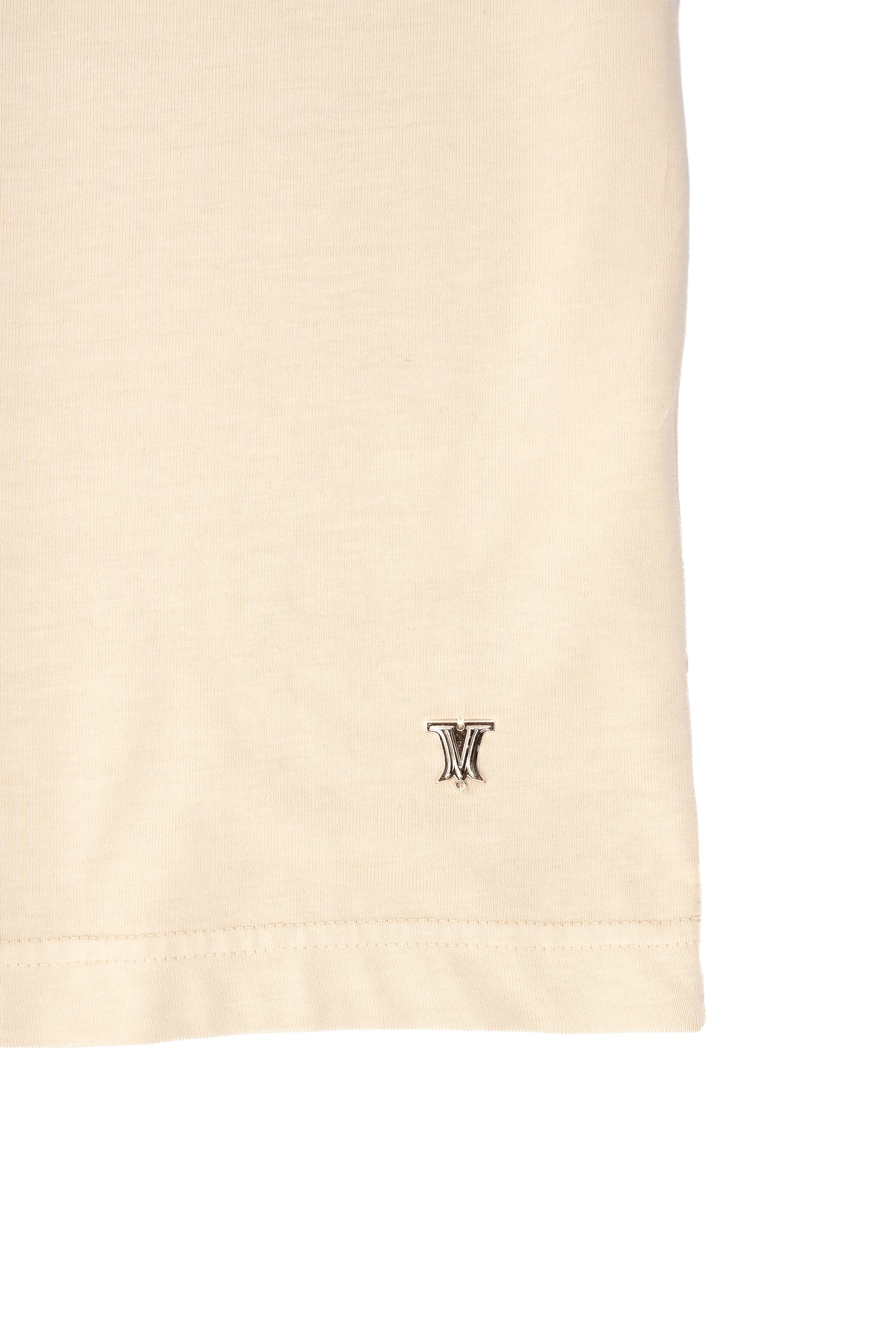 Oversized t-shirt stonewashed beige